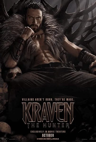 Kraven the Hunter movie artwork